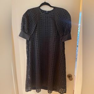 Paskal Black Laser Cut Dress